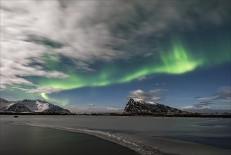 Northern lights or aurora borealis