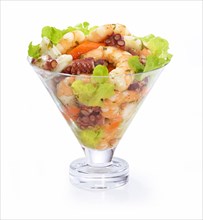 Bowl of seafood salad
