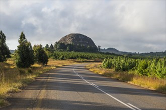 Granite rocks near the main road in Western Malawi