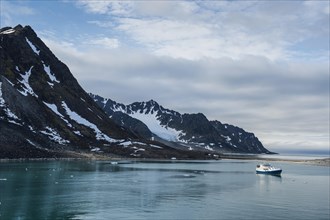 Small fishing boat in Magdalenefjorden