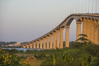 Jules Wijdenbosch Bridge over the Suriname river