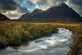 River Etive with summit of Stob Dearg in the background