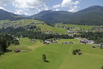 View into the Kleinwalsertal near Riezlern