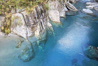 The Blue Pools of Haast Pass