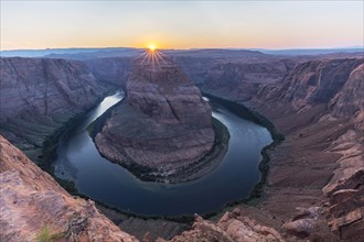Bend of the Colorado River with Setting Sun