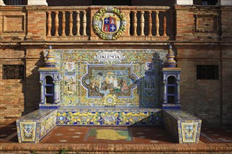 Mosaic picture of the province Palencia from Azulejo tiles