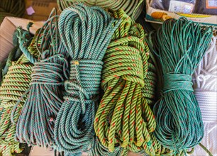 Thick coiled ropes