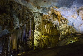 Illuminated cave