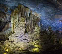 Illuminated cave