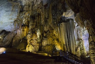 Illuminated cave