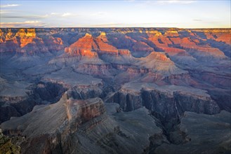 Gorge of the Grand Canyon at sunset