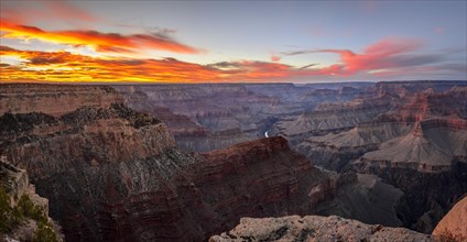 Gorge of the Grand Canyon at sunset