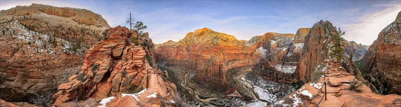360-degree panorama from Angels Landing Trail