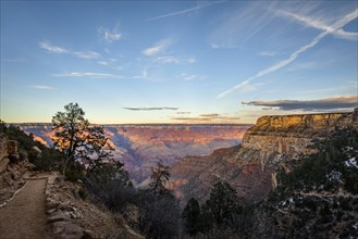 Canyon of the Grand Canyon and Bright Angel Trail