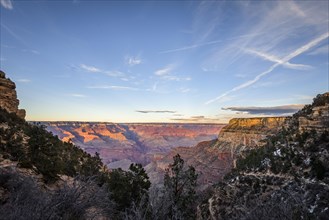 Canyon of the Grand Canyon and Bright Angel Trail