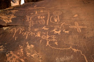 Indian petroglyphs of the Anasazi