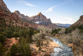 River Virgin River flows through Zion Canyon