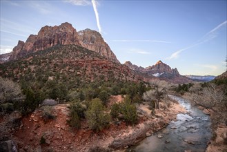 River Virgin River flows through Zion Canyon