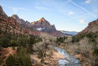 River Virgin River flows through Zion Canyon