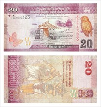 Banknotes 20 Sri Lankan Rupees