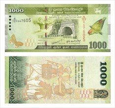 Banknotes 1000 Sri Lankan Rupees