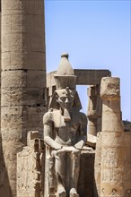 Pharaoh Statue in front of Karnak Temple