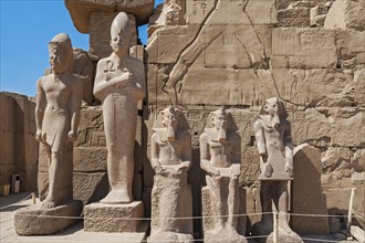 King Statues in Karnak Temple