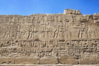 Bas-relief in Karnak Temple