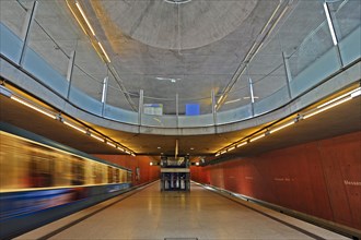 Metro Station with driving underground