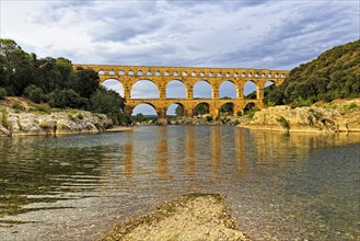 The Pont du Gard Roman aqueduct