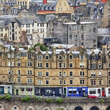 View from Calton Hill onto houses of the Old Town