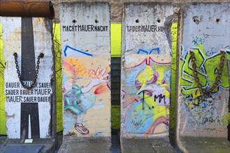 Four parts of the Berlin Wall