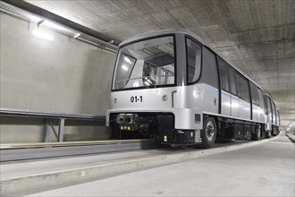 PTS train in the tunnel
