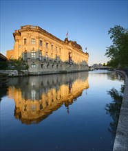 Bode Museum reflecting in the river Spree