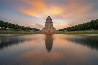 Monument to the Battle of the Nations at Sunset