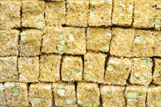 Typical Turkish delights with sesame