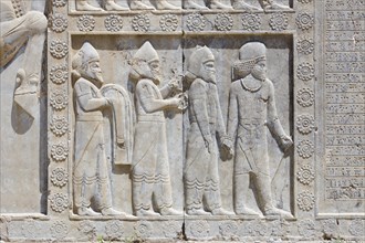 Bas-relief at the walls of Apadana palace and staircase