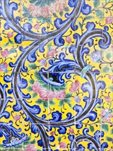 Tilework at the Golestan palace
