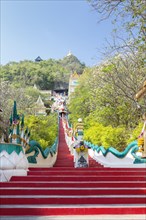 Red Stairs to Wat Ban Tham
