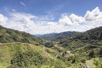 View of the rice terraces as seen from the Banaue viewpoint