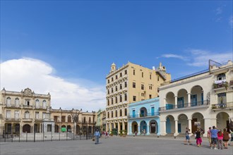 Plaza Vieja with restored houses