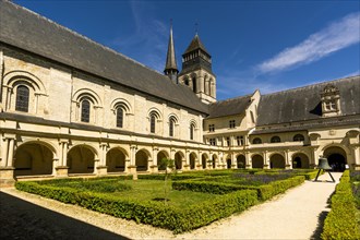 Grand moutier cloister of The Royal Abbey of Fontevraud Abbey
