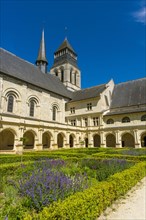 Grand moutier cloister of The Royal Abbey of Fontevraud Abbey