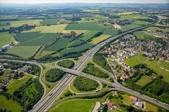 Motorway intersection A2 and main road B239 between Herford and Bad Salzuflen