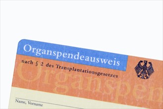 German donar card
