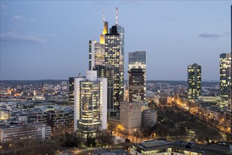 Frankfurt skyline with Main Tower