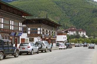 Main street in Paro