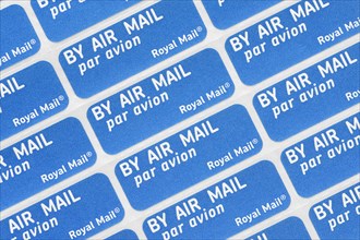 Royal Mail air mail stickers