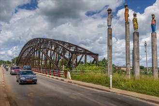 Road next to the old bridge