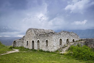 Ruin of a building in the castle of Berat